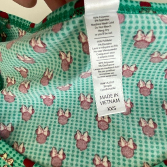 Lularoe Shirt Womens XXS 2XS Classic T Tunic Disney Multi color Stretch (4333) - Picture 10 of 10